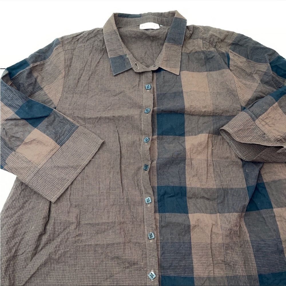 Habitat plaid button down L‎